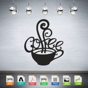 Cup Of Coffee Design Svg, Coffee Drink Cup Dxf