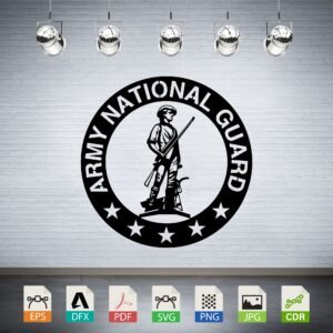 Army National Guard Minuteman Vector