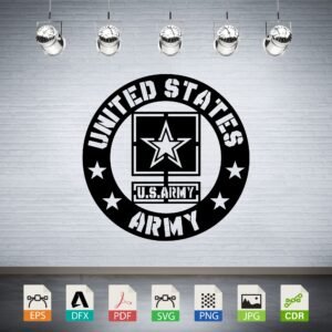 United States Army Logo Vector CNC Laser Cut File