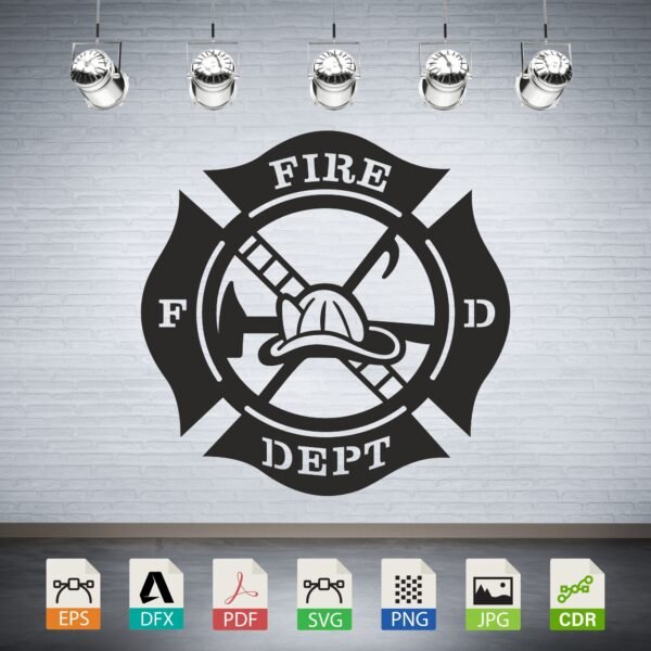 Fire Department Maltese Cross CNC