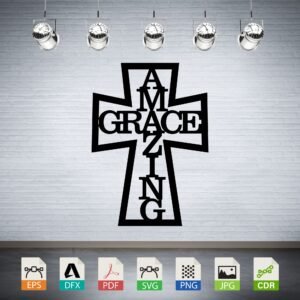 Amazing Grace Cross CNC Design