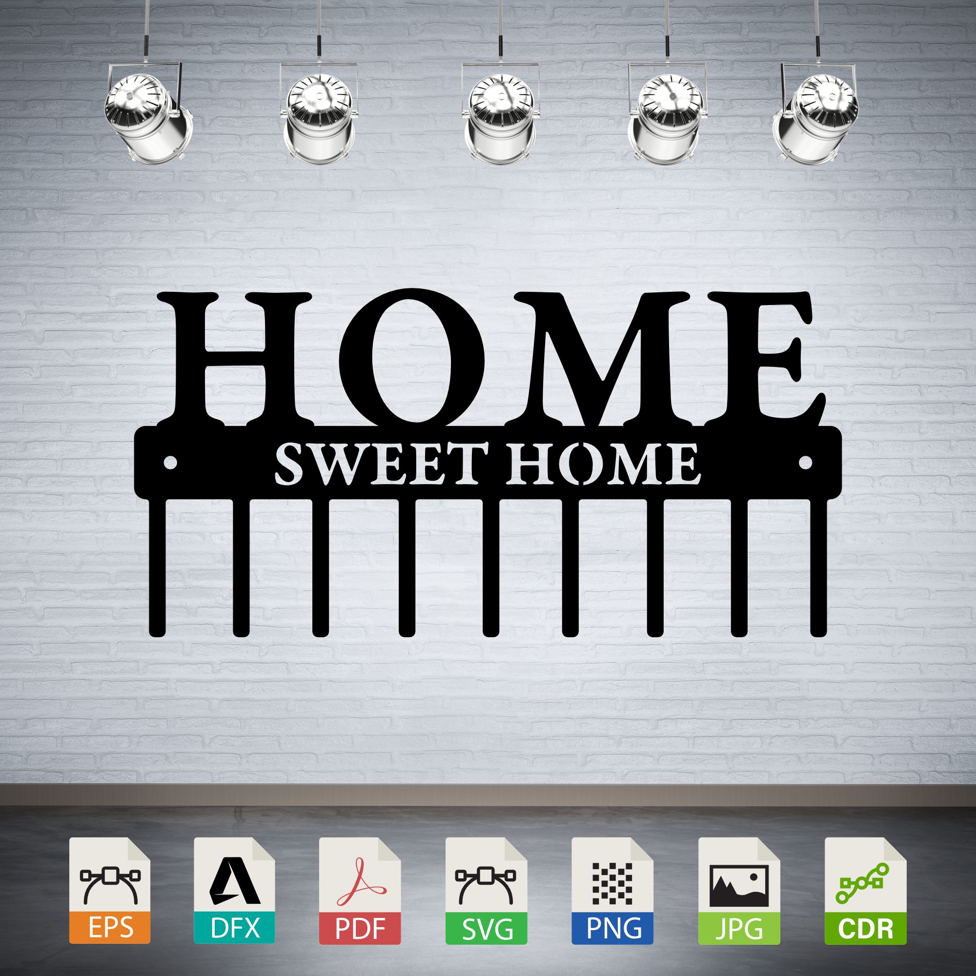 Home Sweet Home Silhouette CNC