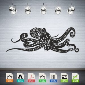 Intricate Octopus Tentacles Swirls CNC