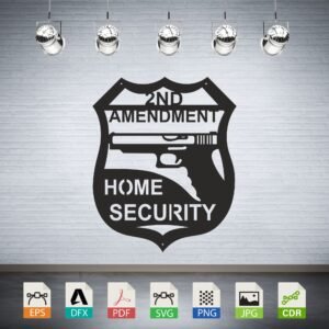 2nd Amendment Home Security Pistol Shield CNC